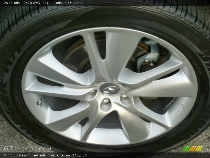 Liquid Platinum / Graphite 2014 Infiniti QX70 AWD