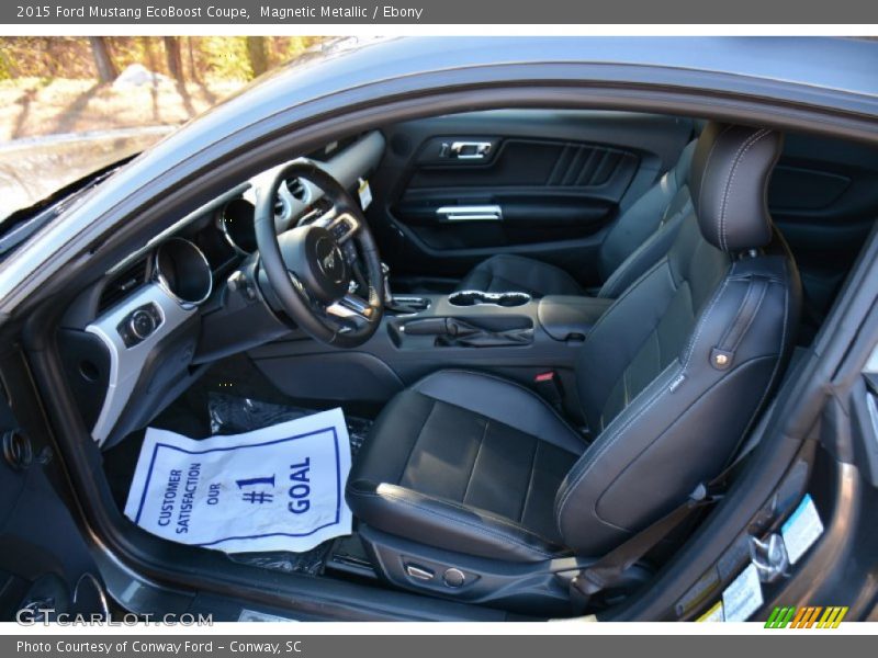 Magnetic Metallic / Ebony 2015 Ford Mustang EcoBoost Coupe