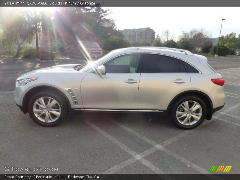 Liquid Platinum / Graphite 2014 Infiniti QX70 AWD
