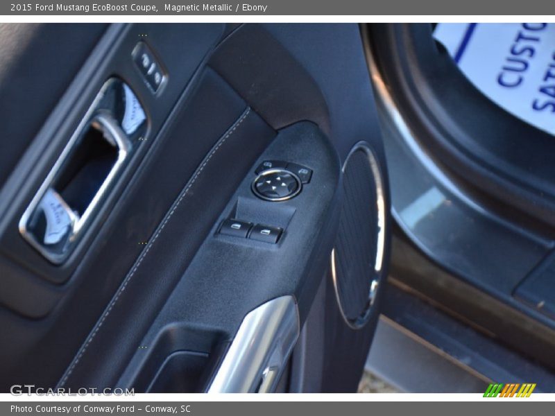 Magnetic Metallic / Ebony 2015 Ford Mustang EcoBoost Coupe