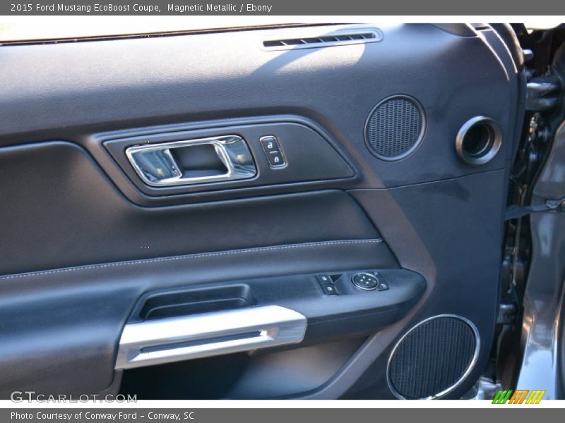 Magnetic Metallic / Ebony 2015 Ford Mustang EcoBoost Coupe