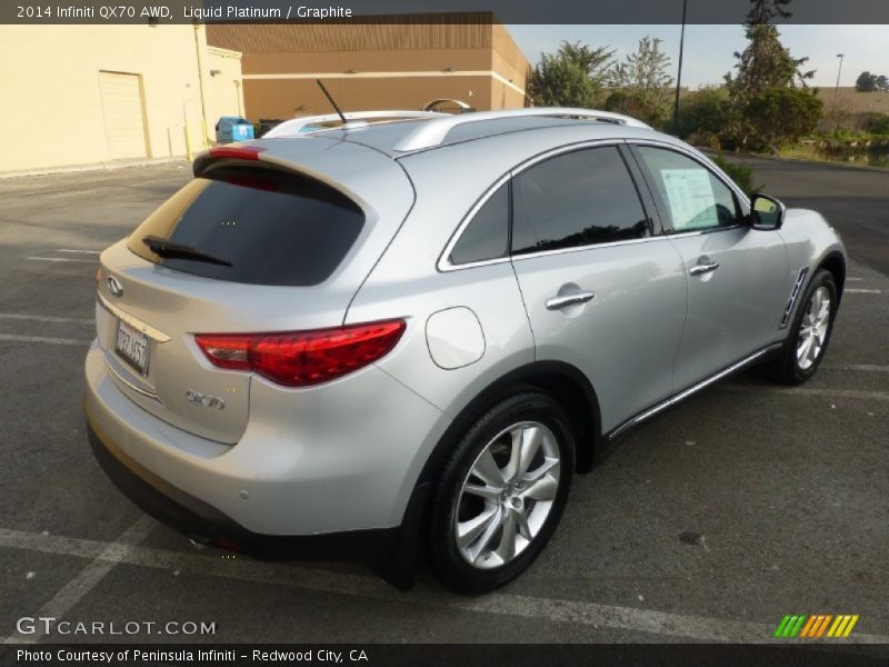 Liquid Platinum / Graphite 2014 Infiniti QX70 AWD