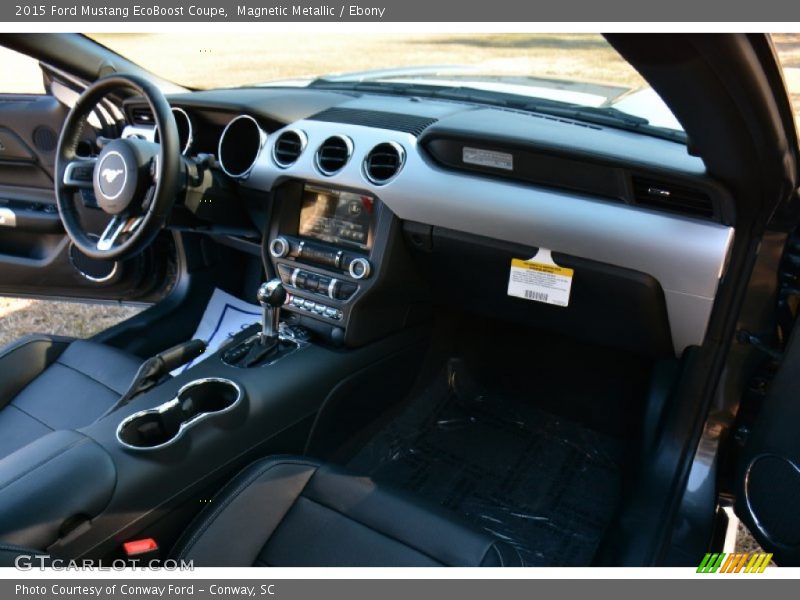 Magnetic Metallic / Ebony 2015 Ford Mustang EcoBoost Coupe