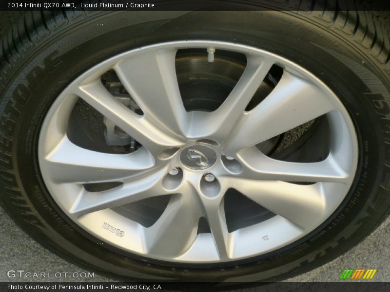 Liquid Platinum / Graphite 2014 Infiniti QX70 AWD