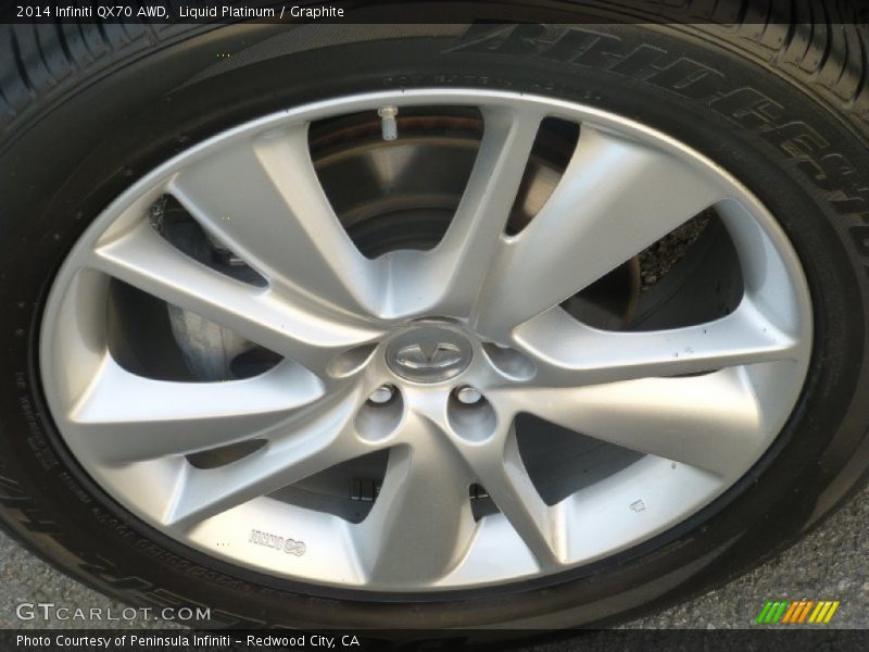 Liquid Platinum / Graphite 2014 Infiniti QX70 AWD