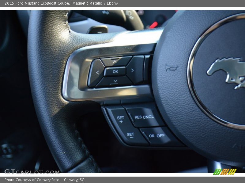 Magnetic Metallic / Ebony 2015 Ford Mustang EcoBoost Coupe