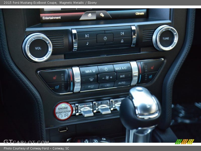 Magnetic Metallic / Ebony 2015 Ford Mustang EcoBoost Coupe