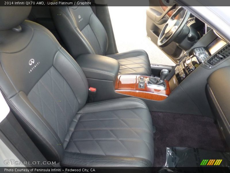 Front Seat of 2014 QX70 AWD