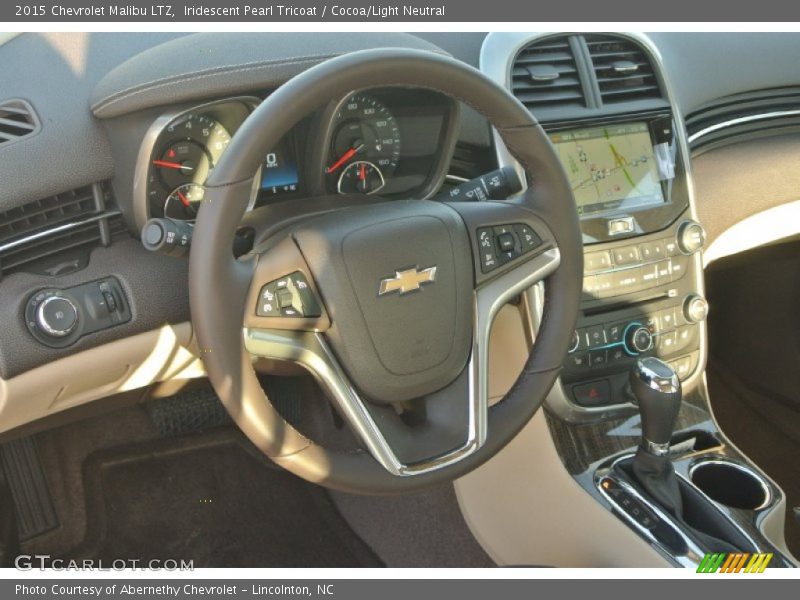 Iridescent Pearl Tricoat / Cocoa/Light Neutral 2015 Chevrolet Malibu LTZ