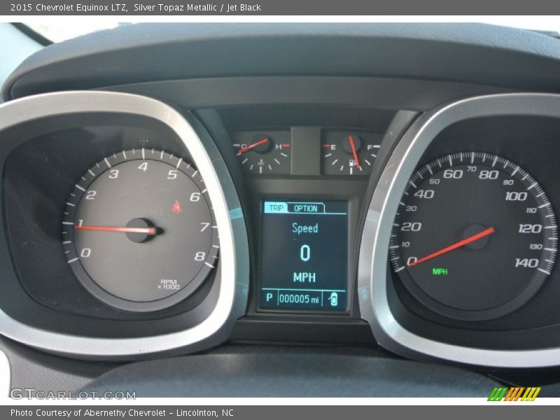 Silver Topaz Metallic / Jet Black 2015 Chevrolet Equinox LTZ