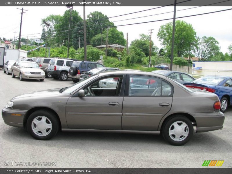 Medium Bronzemist Metallic / Gray 2000 Chevrolet Malibu LS Sedan