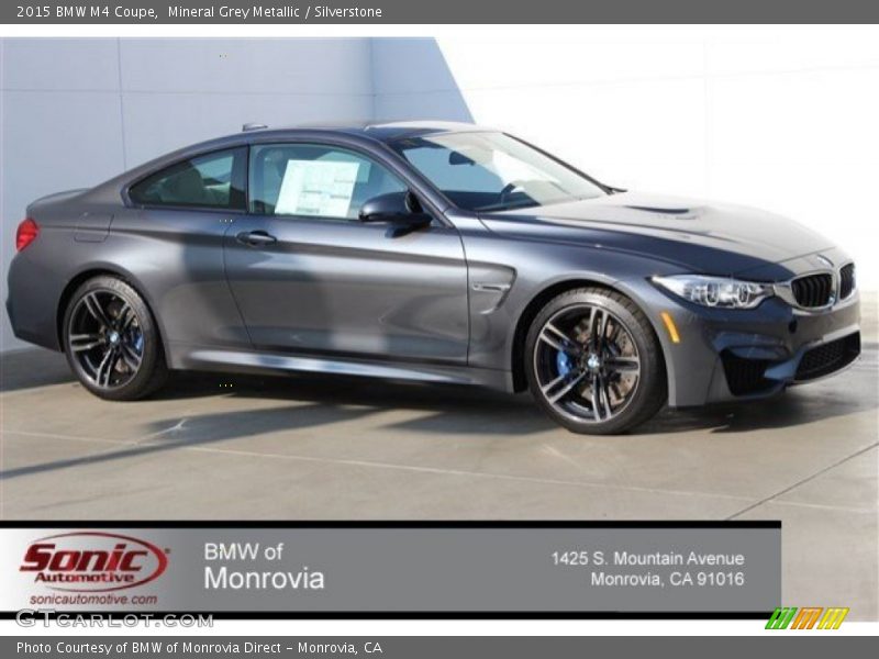 Mineral Grey Metallic / Silverstone 2015 BMW M4 Coupe