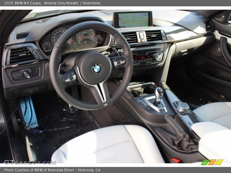 Mineral Grey Metallic / Silverstone 2015 BMW M4 Coupe