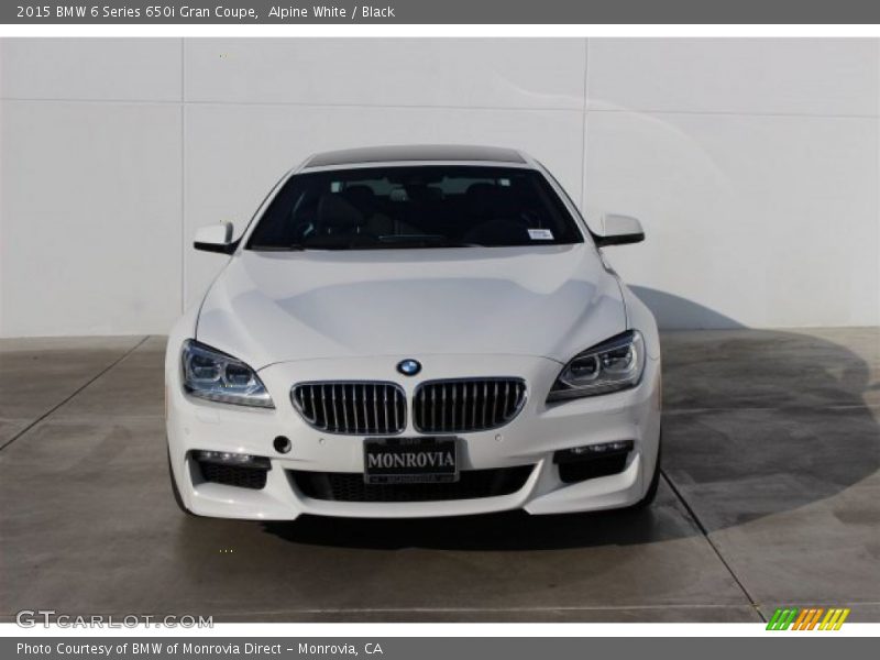 Alpine White / Black 2015 BMW 6 Series 650i Gran Coupe
