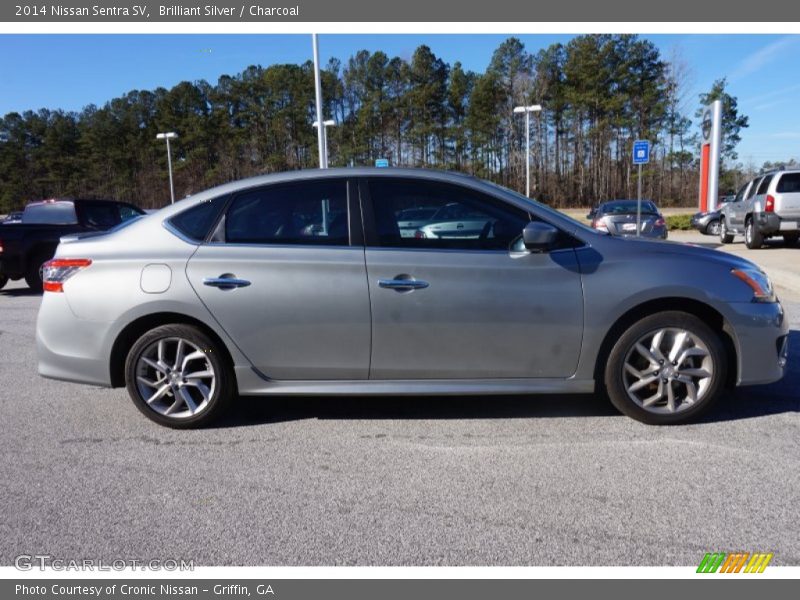Brilliant Silver / Charcoal 2014 Nissan Sentra SV