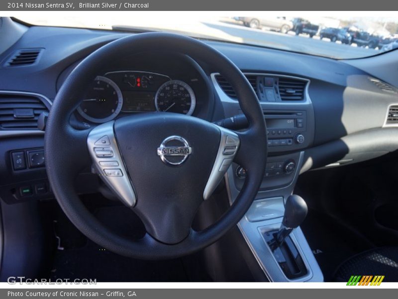 Brilliant Silver / Charcoal 2014 Nissan Sentra SV