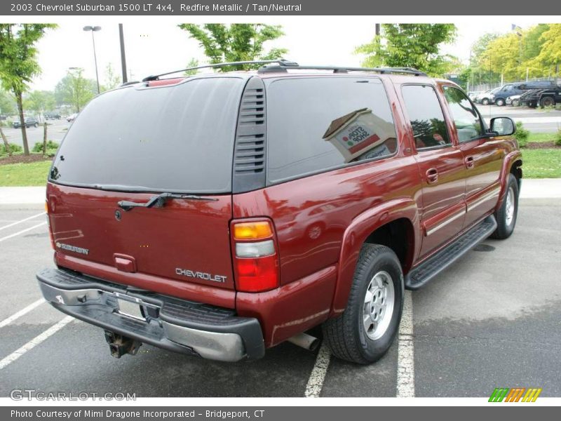 Redfire Metallic / Tan/Neutral 2003 Chevrolet Suburban 1500 LT 4x4