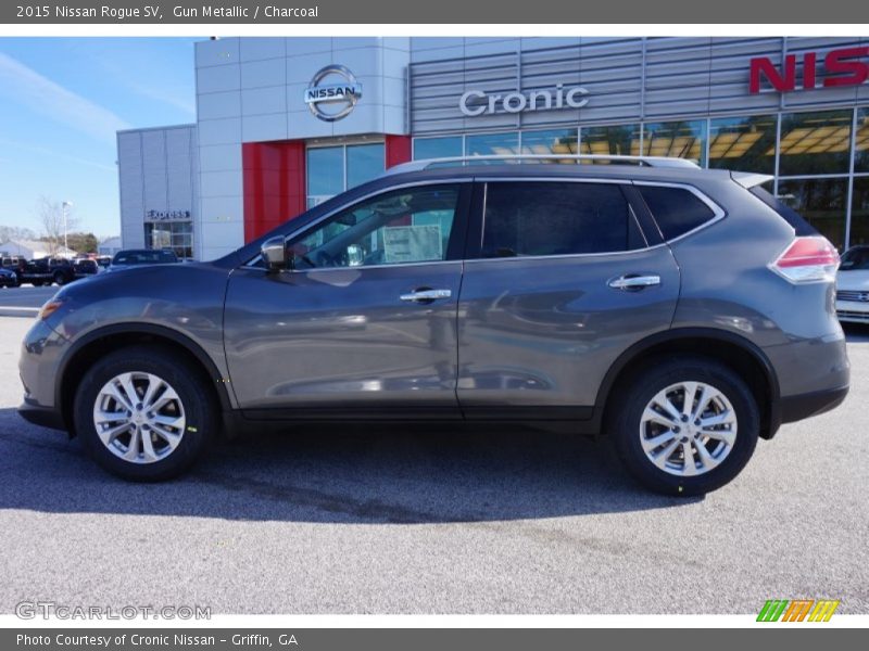 Gun Metallic / Charcoal 2015 Nissan Rogue SV