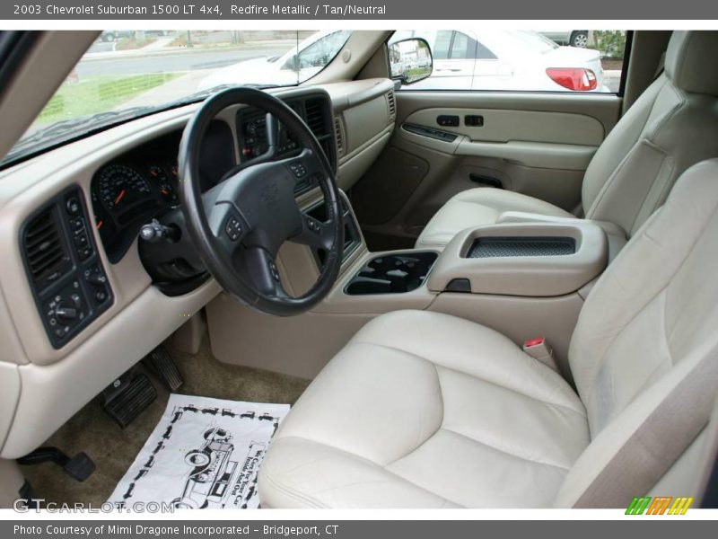 Redfire Metallic / Tan/Neutral 2003 Chevrolet Suburban 1500 LT 4x4