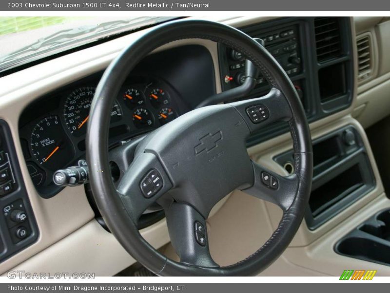 Redfire Metallic / Tan/Neutral 2003 Chevrolet Suburban 1500 LT 4x4