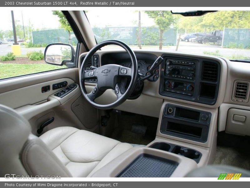 Redfire Metallic / Tan/Neutral 2003 Chevrolet Suburban 1500 LT 4x4
