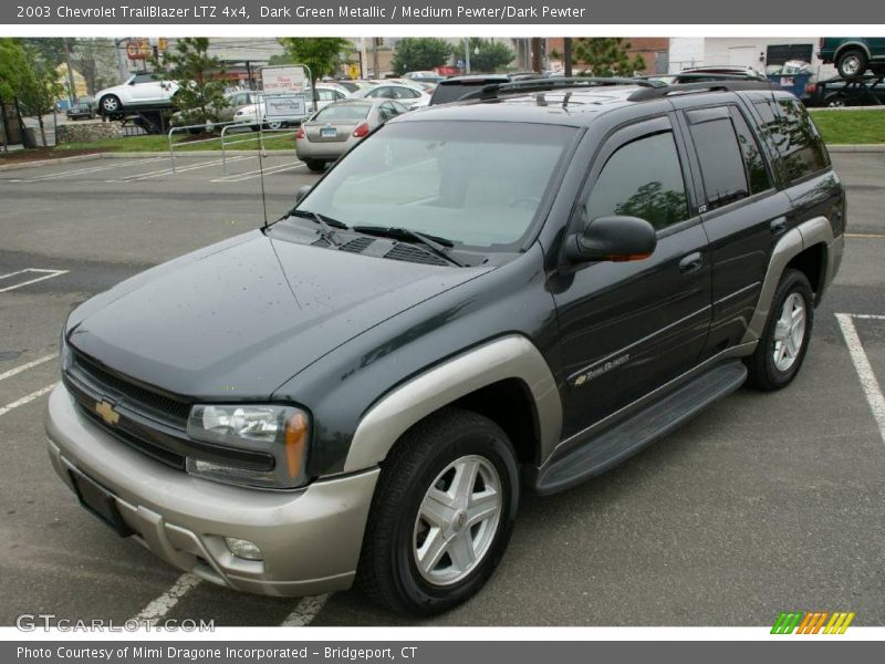 Dark Green Metallic / Medium Pewter/Dark Pewter 2003 Chevrolet TrailBlazer LTZ 4x4