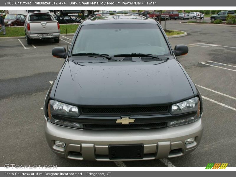 Dark Green Metallic / Medium Pewter/Dark Pewter 2003 Chevrolet TrailBlazer LTZ 4x4
