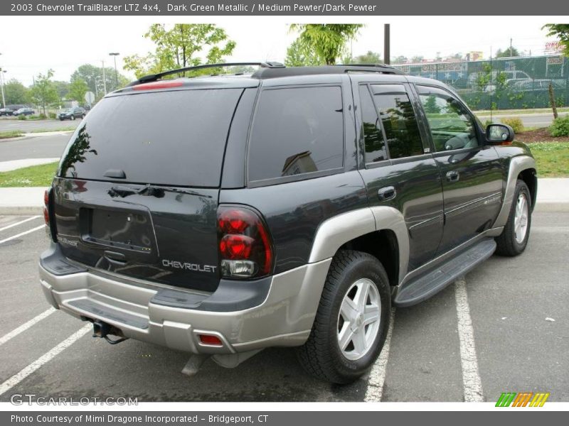 Dark Green Metallic / Medium Pewter/Dark Pewter 2003 Chevrolet TrailBlazer LTZ 4x4