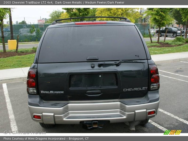 Dark Green Metallic / Medium Pewter/Dark Pewter 2003 Chevrolet TrailBlazer LTZ 4x4