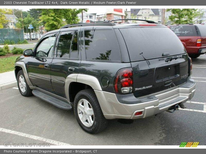 Dark Green Metallic / Medium Pewter/Dark Pewter 2003 Chevrolet TrailBlazer LTZ 4x4