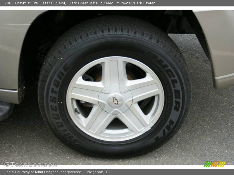 Dark Green Metallic / Medium Pewter/Dark Pewter 2003 Chevrolet TrailBlazer LTZ 4x4