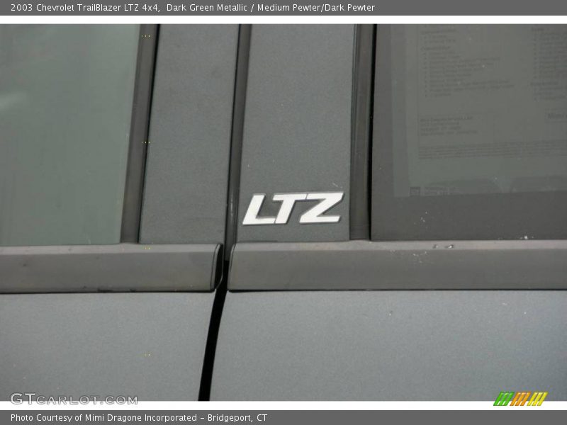 Dark Green Metallic / Medium Pewter/Dark Pewter 2003 Chevrolet TrailBlazer LTZ 4x4