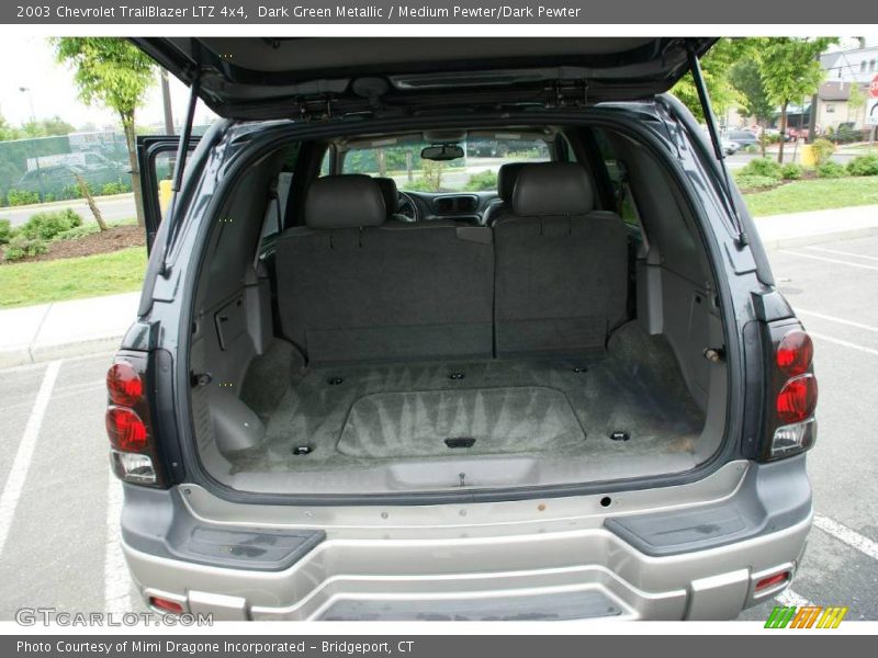 Dark Green Metallic / Medium Pewter/Dark Pewter 2003 Chevrolet TrailBlazer LTZ 4x4