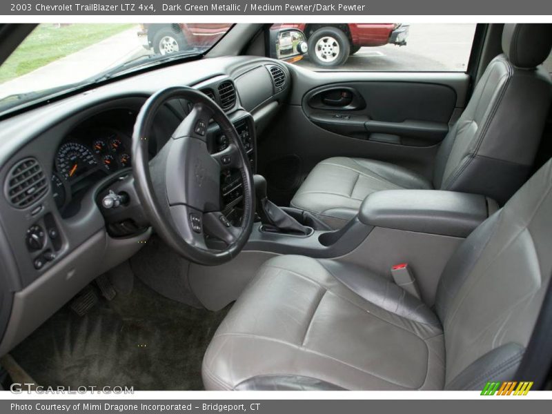 Dark Green Metallic / Medium Pewter/Dark Pewter 2003 Chevrolet TrailBlazer LTZ 4x4