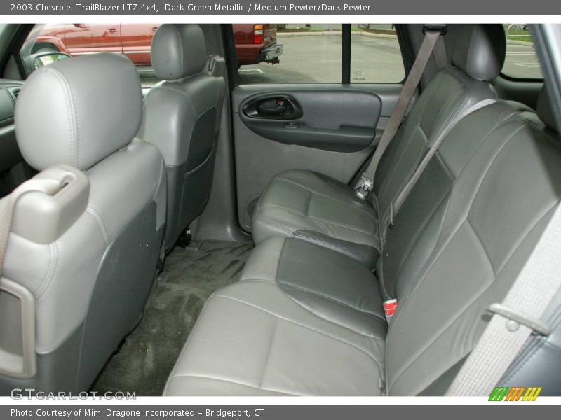 Dark Green Metallic / Medium Pewter/Dark Pewter 2003 Chevrolet TrailBlazer LTZ 4x4