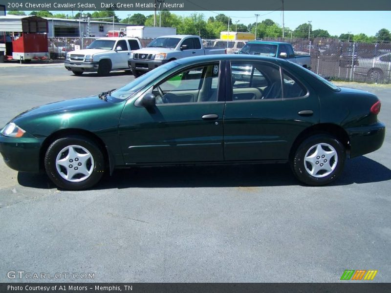 Dark Green Metallic / Neutral 2004 Chevrolet Cavalier Sedan