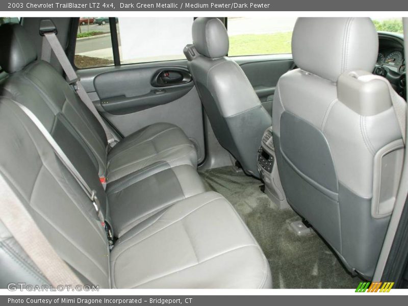 Dark Green Metallic / Medium Pewter/Dark Pewter 2003 Chevrolet TrailBlazer LTZ 4x4