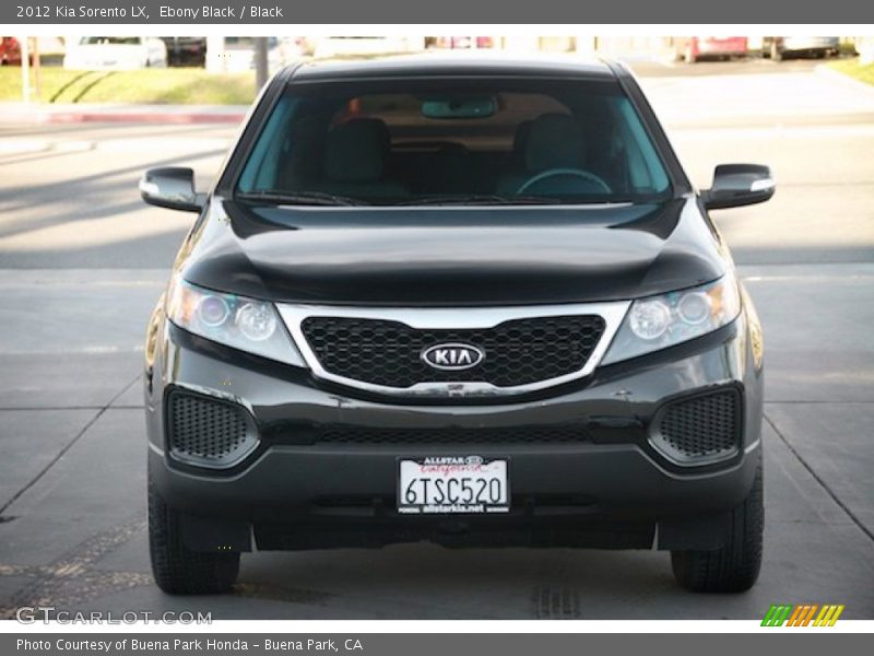 Ebony Black / Black 2012 Kia Sorento LX