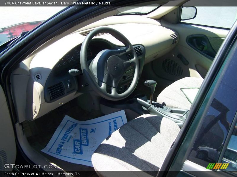 Dark Green Metallic / Neutral 2004 Chevrolet Cavalier Sedan
