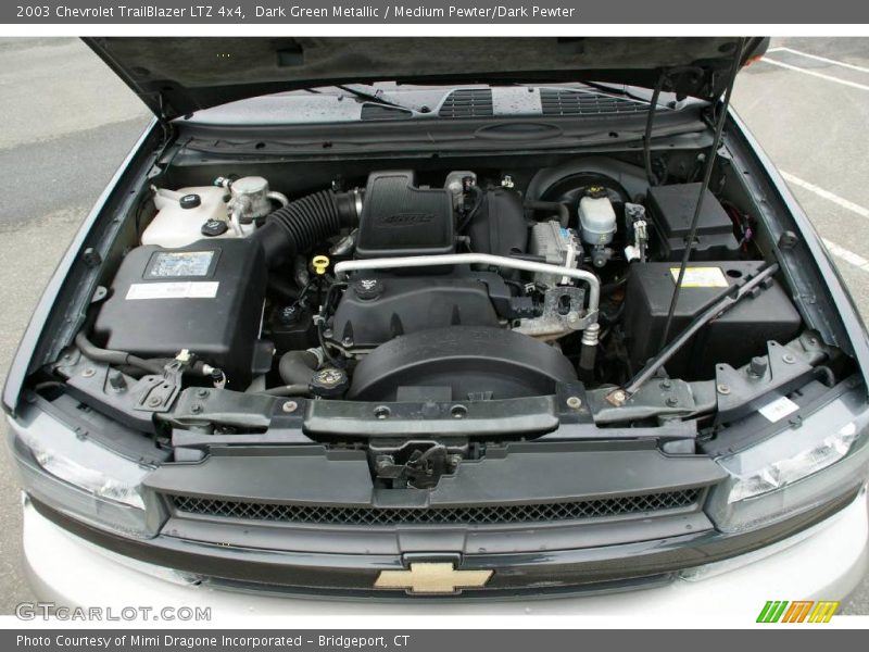 Dark Green Metallic / Medium Pewter/Dark Pewter 2003 Chevrolet TrailBlazer LTZ 4x4