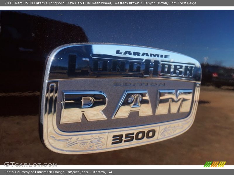 Western Brown / Canyon Brown/Light Frost Beige 2015 Ram 3500 Laramie Longhorn Crew Cab Dual Rear Wheel