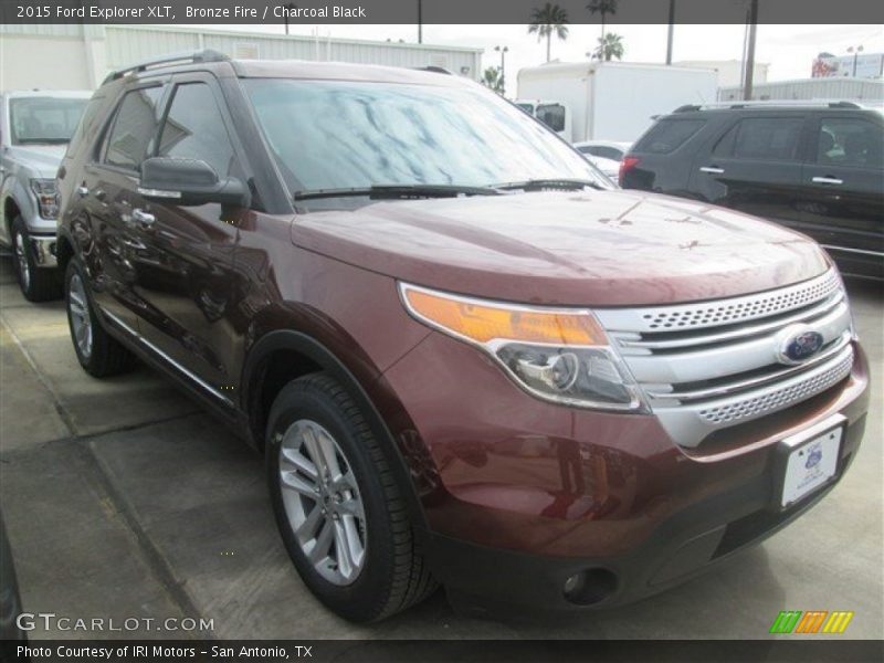 Bronze Fire / Charcoal Black 2015 Ford Explorer XLT