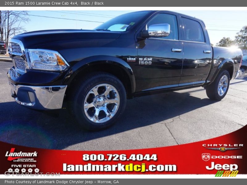 Black / Black 2015 Ram 1500 Laramie Crew Cab 4x4