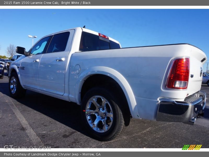 Bright White / Black 2015 Ram 1500 Laramie Crew Cab