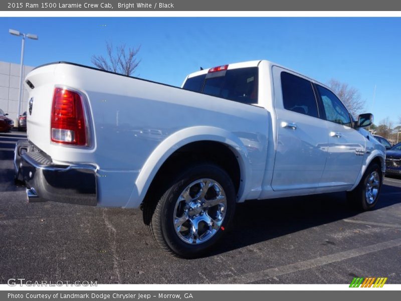 Bright White / Black 2015 Ram 1500 Laramie Crew Cab