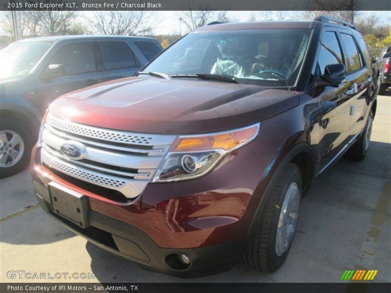 Bronze Fire / Charcoal Black 2015 Ford Explorer XLT