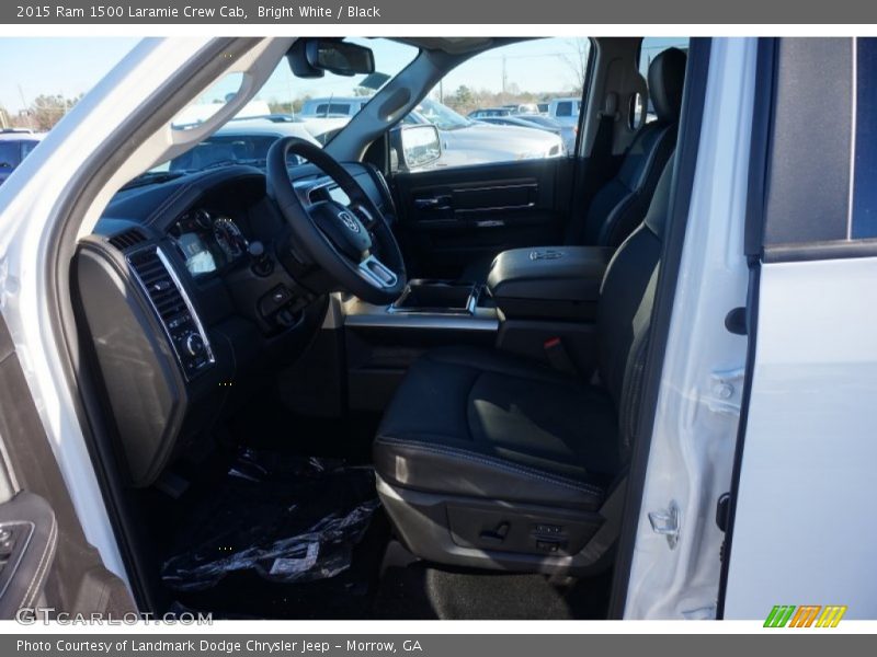 Bright White / Black 2015 Ram 1500 Laramie Crew Cab