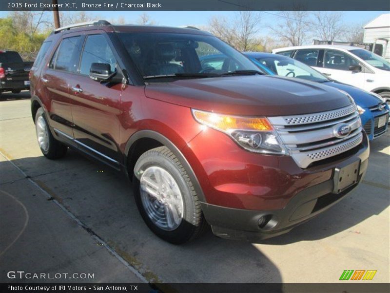 Bronze Fire / Charcoal Black 2015 Ford Explorer XLT