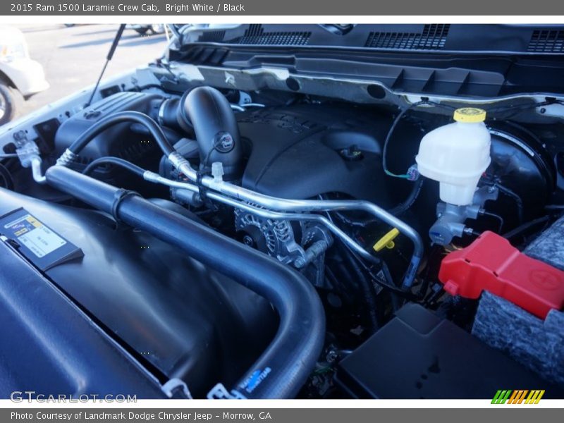 Bright White / Black 2015 Ram 1500 Laramie Crew Cab