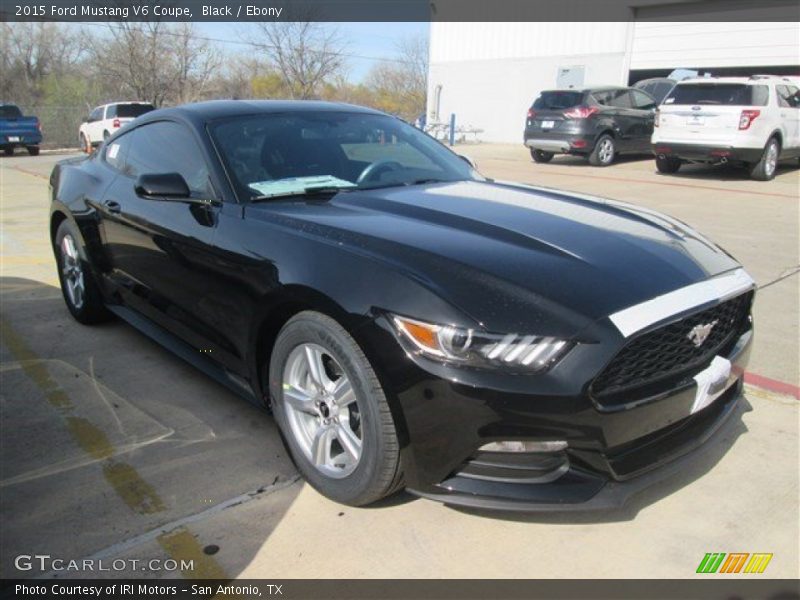 Black / Ebony 2015 Ford Mustang V6 Coupe